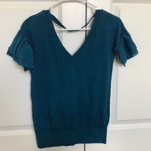 Club Monaco scooped neck and back blouse